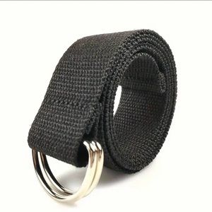 Men’s canvas black belt